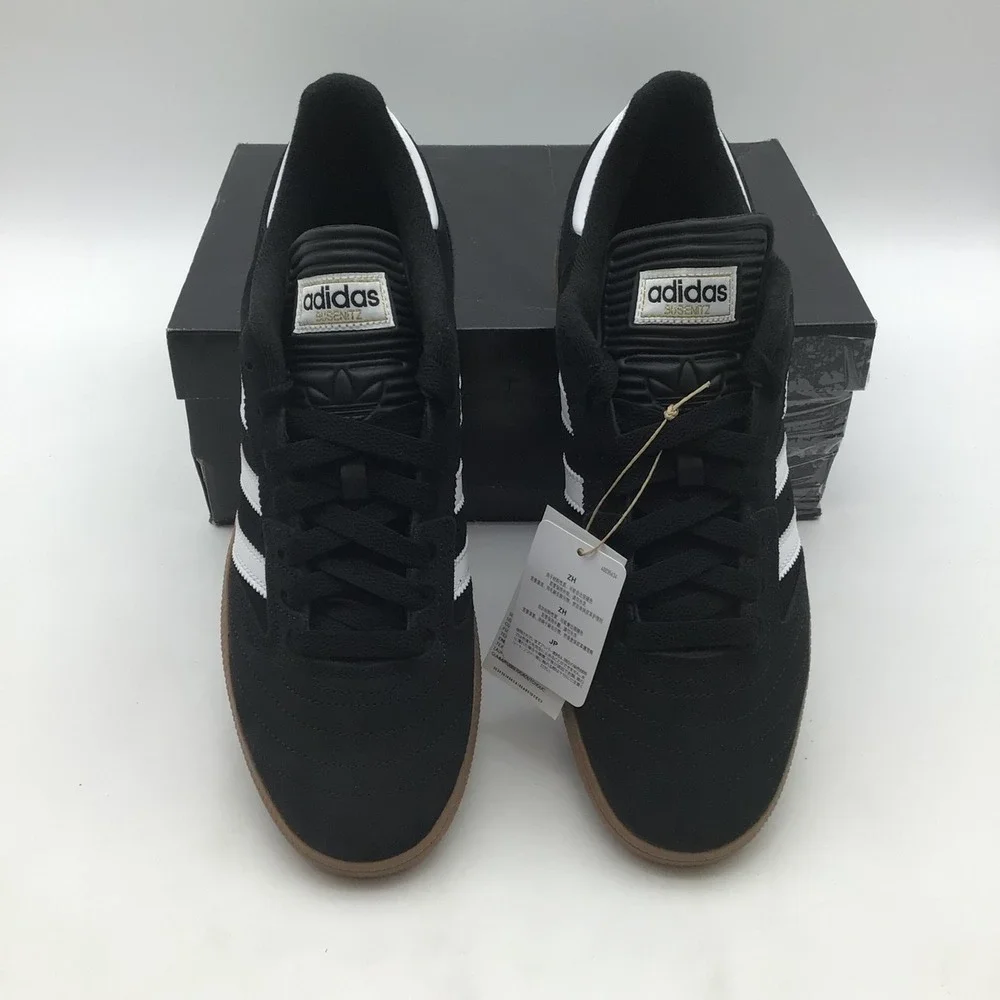 Adidas Busenitz Skateboarding Shoes Mens Size 10.5 Black White Gold G48060 NEW